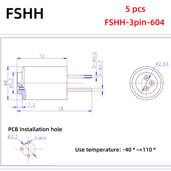 FSHH 3pin 604 35us一个