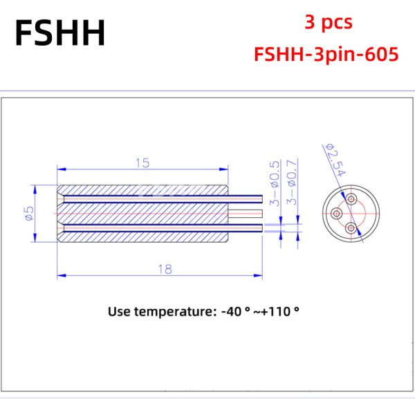 FSHH 3pin 605 70us一个