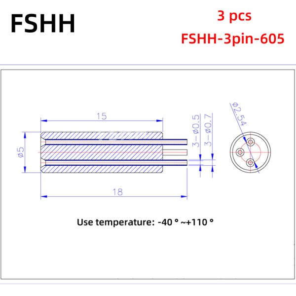 FSHH round 3pin laser diode test socket (electrode insertion) - Image 5