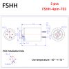 FSHH round 4pin laser diode test socket (electrode insertion)