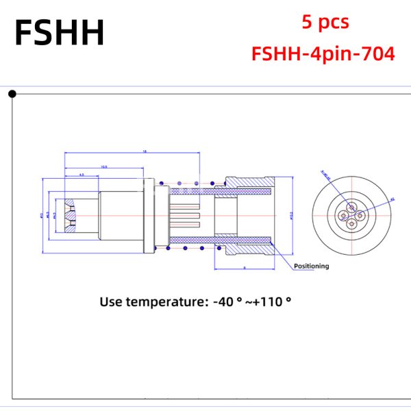 FSHH round 4pin laser diode test socket (electrode insertion) - Image 4