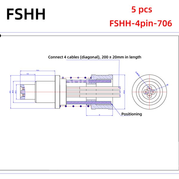 FSHH round 4pin laser diode test socket (electrode insertion) - Image 8