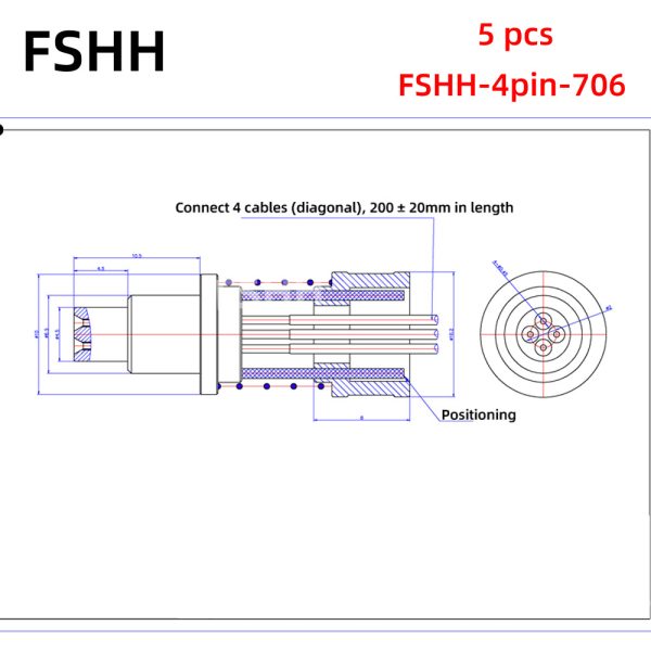 FSHH 4pin 706 390us 5个