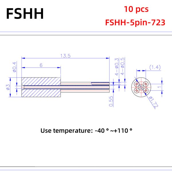 FSHH round 5pin laser diode test socket (electrode insertion) - Image 6