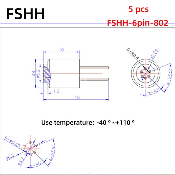 FSHH 6pin 802 290us 5个