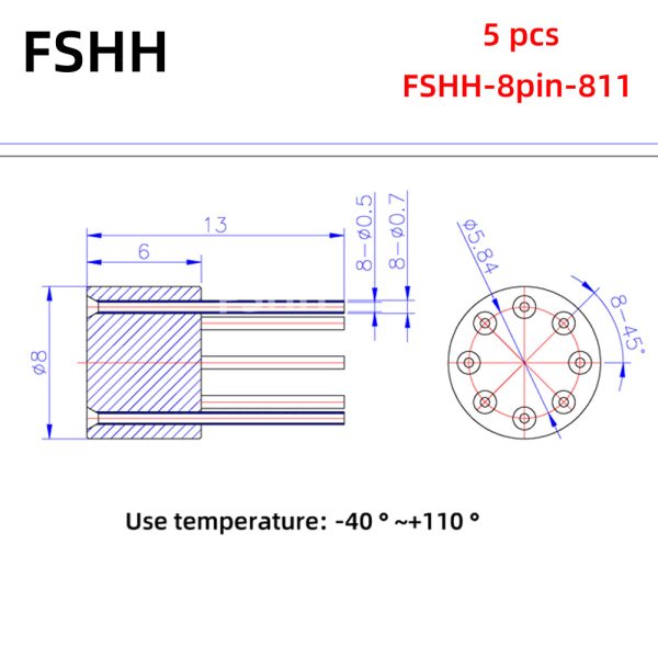 FSHH 8pin 811 360us 5个