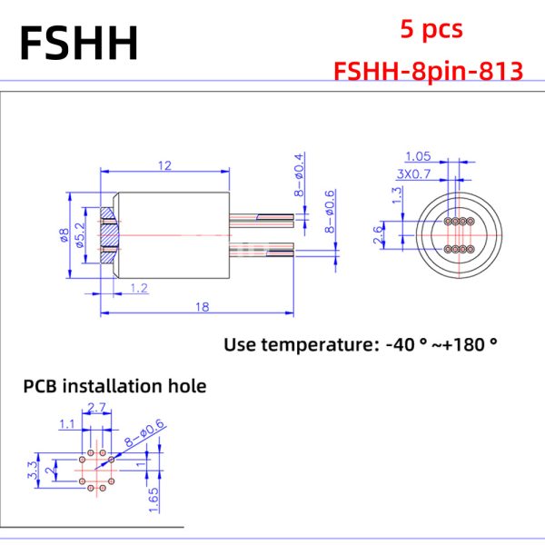 FSHH 8pin 813 460us 5个