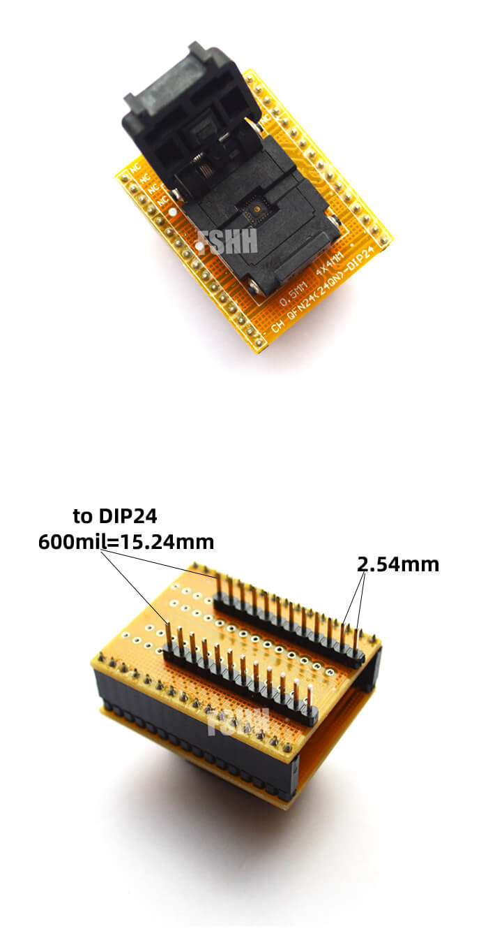 QFN24转DIP24 4X4描述