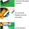 Program Test SMD welding VSOP32 TSOP32 to TSOP32 test socket 0.5mm14mm TSOP32 On line test socket - Image 4