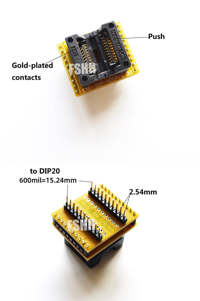 SOP20转DIP20窄体双层描述1