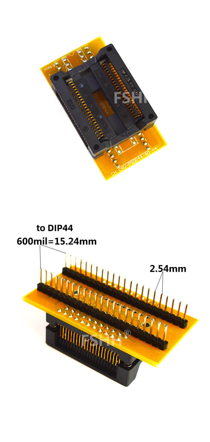 Adaptateur Programmeur Puce PSOP44 à DIP44 / SOIC44 - Convertisseur Socket Haute Qualité