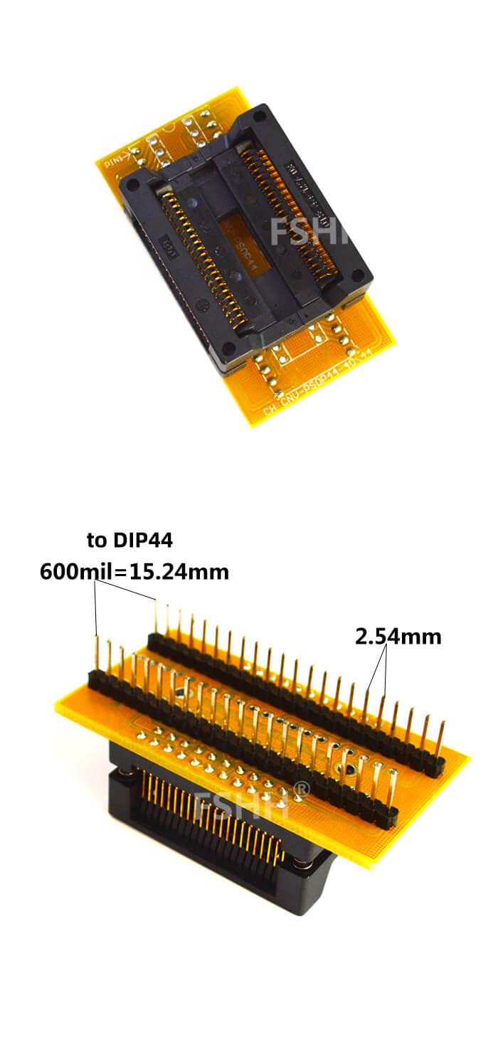 SOP44转DIP44黄色单层