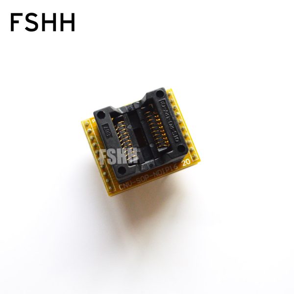 OTS-20-1.27-01 socket WL-SOP20-U1 CNV-SOP-NDIP20 Programmer Adapter 208mil SOP20 to DIP20 Adapter IC test socket 1.27mm Pitch - Image 2