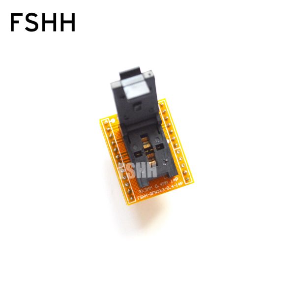 QFN14 to DIP14 Programmer adapter WSON14 UDFN14 MLF14 ic socket Pin pitch=0.4mm Size=3x3mm - Image 2