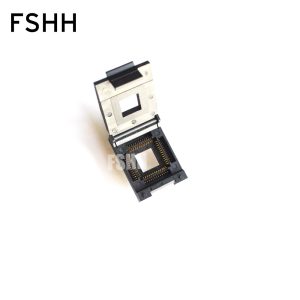 QFN52 WSON52 UDFN52 MLF52 ic test socket Size=20mmx20mm Pin pitch=1.27mm