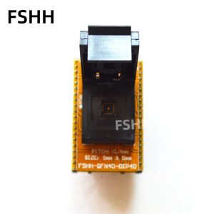 QFN40 to DIP40 Programmer Adapter wson40 dfn40 mlf40 test socket Pitch=0.4mm Size=5x5mm
