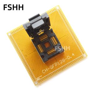CH-QFP128-0.4 Test socket FPQ-128-0.4-02 Programmer Adapter TQFP128 QFP128 FPQ128 LQFP128 socket pitch=0.4mm