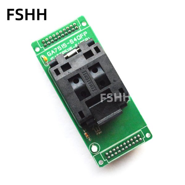 GA7515-64QFP Programmer Adapter TQFP64 QFP64 IC51-0644-820-1 IC Test Socket