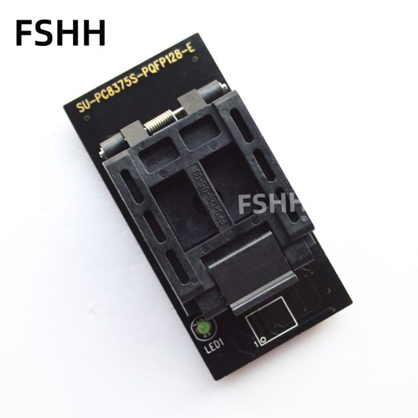 SU-PC8375S-PQFP128-E Programmer Adapter FPQ-128-0.5-03  IC51-1284-1433-10 PQFP128/QFP128 Adapter IC Test Socket/IC Socket