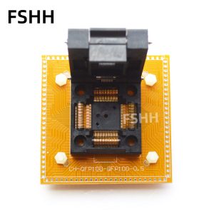 CH-QFP100-0.5 Programmer Adapter TQFP100 QFP100 15.2x15.2 14x14 Adapter IC51-1004-809 Adapter/IC SOCKET(Flip test seat)