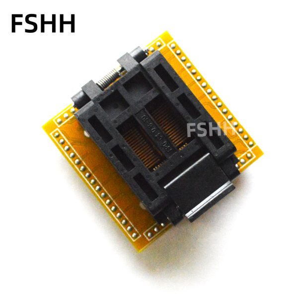 LQFP64 QFP64 Test Socket FPQ-64-0.8-10 IC Socket Pitch 0.8mm with PCB socket - Image 2