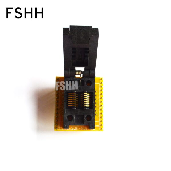 150mil SOP14 to DIP14 programmer adapter Clamshell for SOP14 FP14 test socket Pitch=1.27mm width=3.9/6.0mm - Image 2