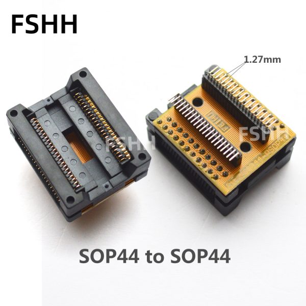 1pcs SOP44 to SOP44 test socket PSOP44 SOIC44 SOP44 IC TEST SOCKET width=16mm/13.3mm