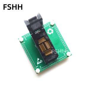 TQFP64 QFP64 test socket QFP64 0.65mm to SIP 2.54mm adapter IC51-0644-1602 IC socket 0.65mm 12mmx12mm 14mmx14mm