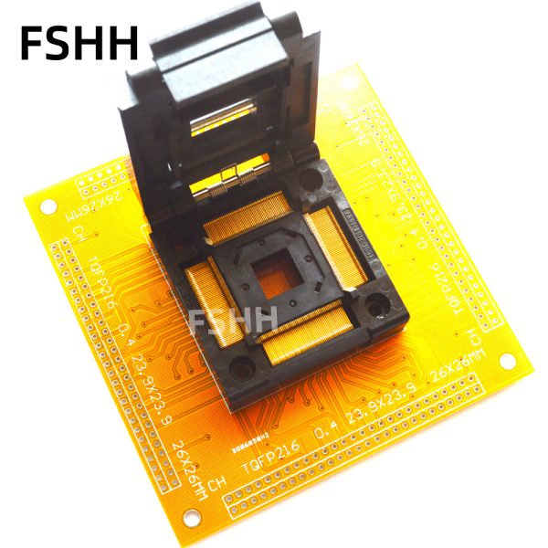 IC51-2164-1887-10 test socket TQFP216 QFP216 IC SOCKET Flip test seat 0.4mm 24x24mm 26x26mm - Image 2