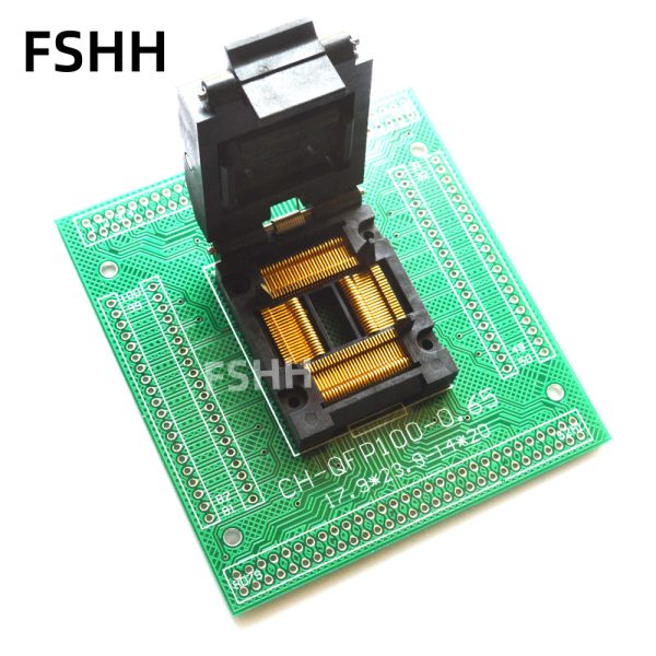 IC51-1004-814-2 test socket QFP100 LQFP100 TQFP100 IC socket Pitch 0.65mm - Image 2