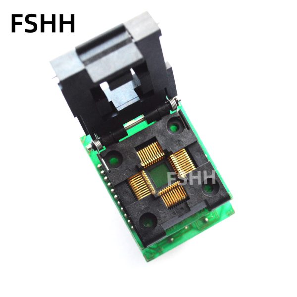 Clamshell CNV-QFP-MPU51 Programmer adapter QFP44 to DIP40 test socket 0.8mm