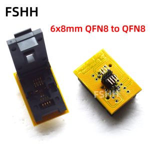 5*6mm 6*8mm WSON8 to SOP8 test socket DFN8 QFN8 MLF8 test socket Pitch=1.27mm(6x8mm QFN8 to 208mil SOP8)