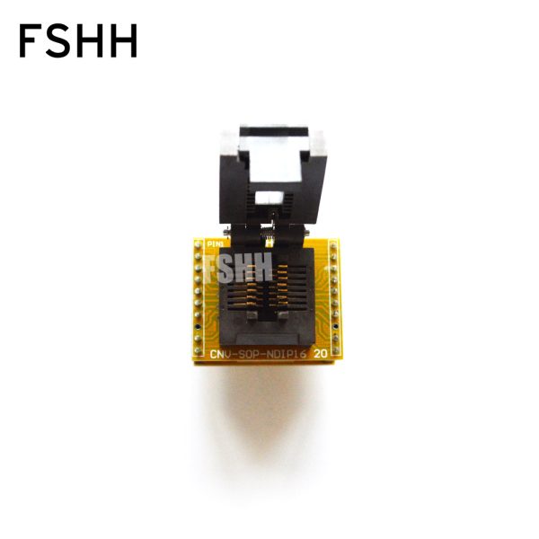 150mil SOP14 to DIP14 test socket FP-16(14)-1.27-05 FP14 to DIP14 Programmer adapter Pitch=1.27mm Width=3.9mm/6.0mm - Image 2