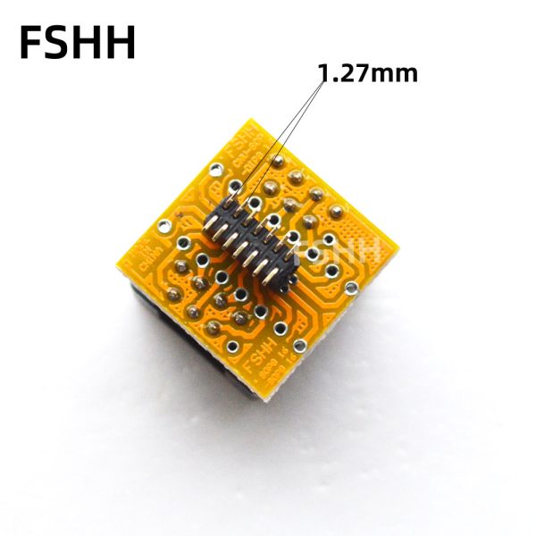 150mil SOP14 to SOP14 test socke SOP14/SO14/SOIC14 socket Pitch 1.27mm to 1.27mm - Image 2