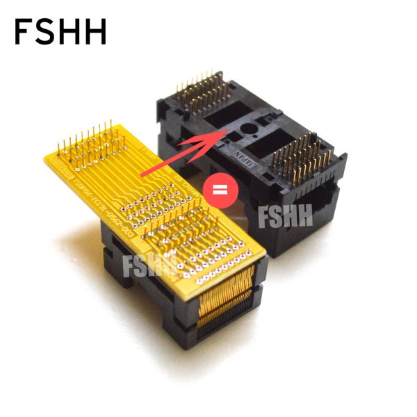TSOP48 TSOP56 test Socket pin size is consistent with IC191-0482-004 IC191-0562-003 - Image 2