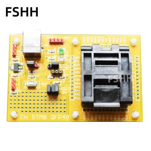 QFP48 STM8 STM8S STM8A LQFP48 TQFP48 Core board Download seat test socket Programmer adapter 0.5mm pitch
