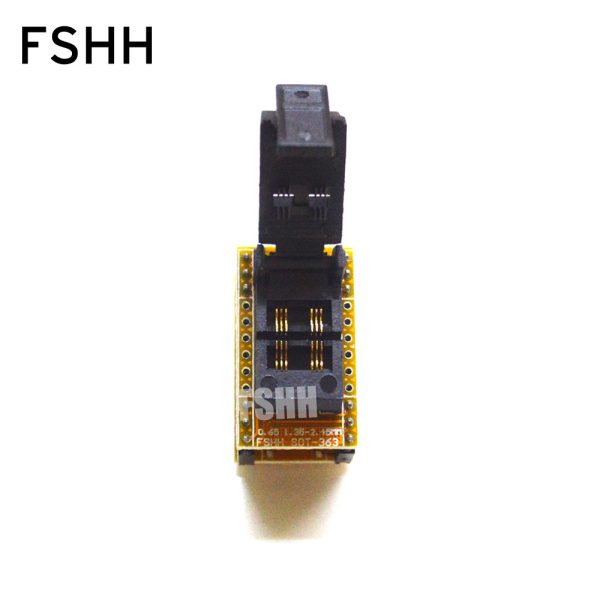 Detect Clamshell SOT-363 test socket SOT363 to DIP Adapter