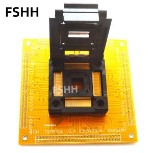 IC51-2164-1887-10 test socket TQFP216 QFP216 IC SOCKET Flip test seat 0.4mm 24x24mm 26x26mm