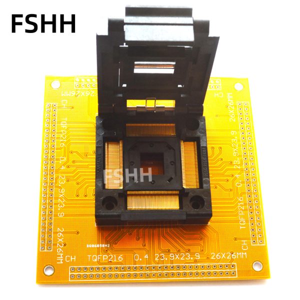 IC51-2164-1887-10 test socket TQFP216 QFP216 IC SOCKET Flip test seat 0.4mm 24x24mm 26x26mm
