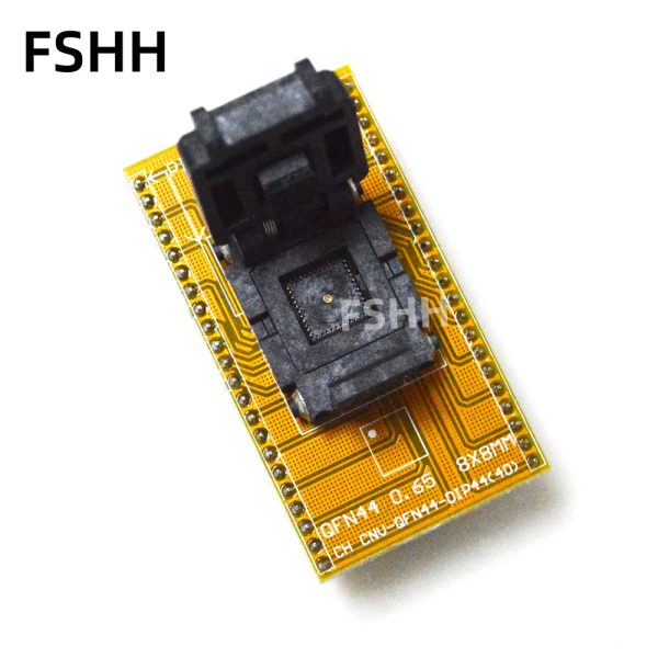 QFN44 test socket WSON44 DFN44 MLF44 IC test socket Pitch=0.65mm Size=8x8mm 44QN65F18080 44QN65S18080 QFN-44BT-0.65-01 - Image 2