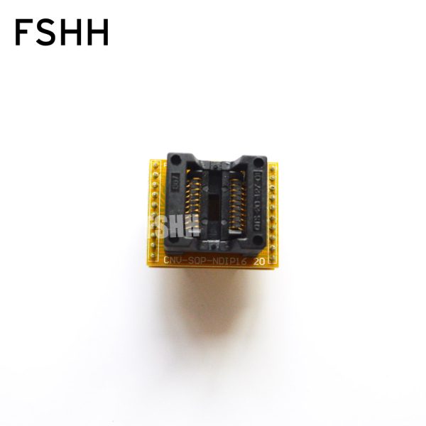 OTS-20-1.27-01 socket WL-SOP20-U1 CNV-SOP-NDIP20 Programmer Adapter 208mil SOP20 to DIP20 Adapter IC test socket 1.27mm Pitch