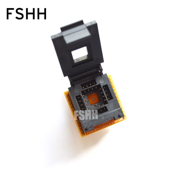 QFN16 to DIP16 Programmer adapter WSON16 UDFN16 MLF16 ic test socket Size=12.6mmx12.6mm Pin pitch=2.54mm - Image 2