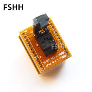 4x3mm 0.8mm QFN8 test socket UDFN8 DFN8 ML8F WSON8 adapter QFN8 to DIP8 Programmer adapter
