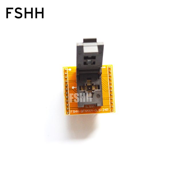 QFN24 to DIP24 Programmer adapter DFN24 WSON24 MLF24 test socket Size=4mmX4mm Pitch=0.5mm