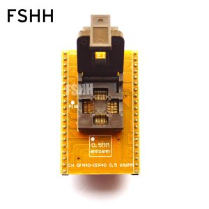 WSON40 ic socket DFN40 MLF40 TEST SOCKET QFN40 to DIP40 Programmer Adapter 0.5mm 6x6mm