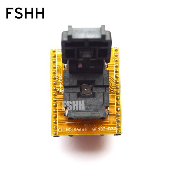 SA686 Programmer adapter WSON32 to DIP32 socket DFN32 QFN32 MLF32 Pitch=0.5mm Size=5mmX5mm - Image 2