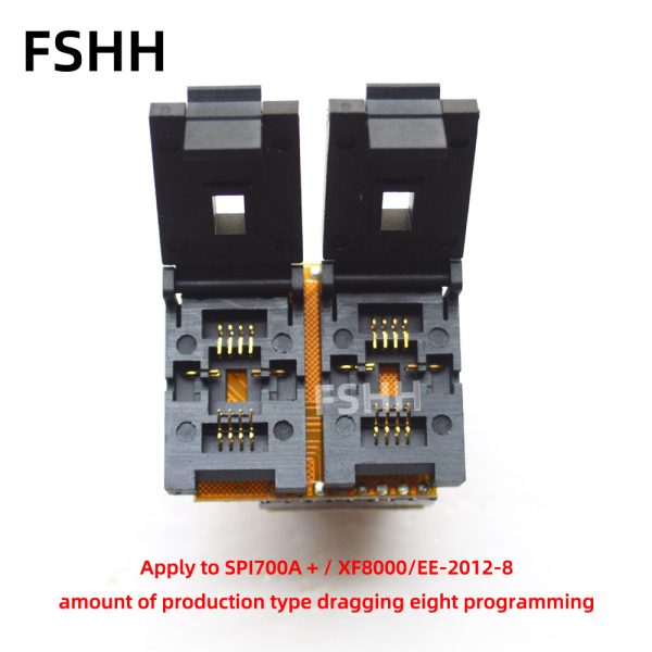 6X8mm QFN8+QFN8 Adapter for SPI-FLASH Programmer Offline Duikao socket Pitch=1.27mm - Image 2
