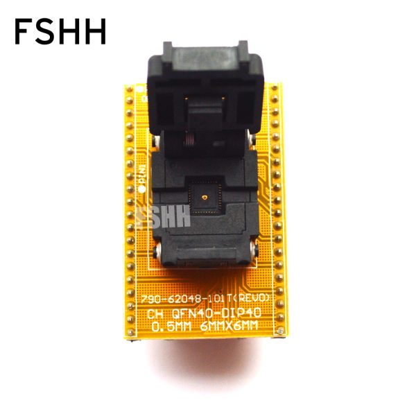 Clam-Shell Socket QFN40 Adapter WSON40 DFN40 MLF40 QFN40-DIP40 Programming Adapter 6x6mm 0.5mm 40QN50S16060-B - Image 2