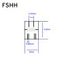 WSON4 DFN4 QFN4 MLF4 IC Test Socket(Flip test seat) Pitch=1.27mm/0.65mm Size=5.3x4mm - Image 3