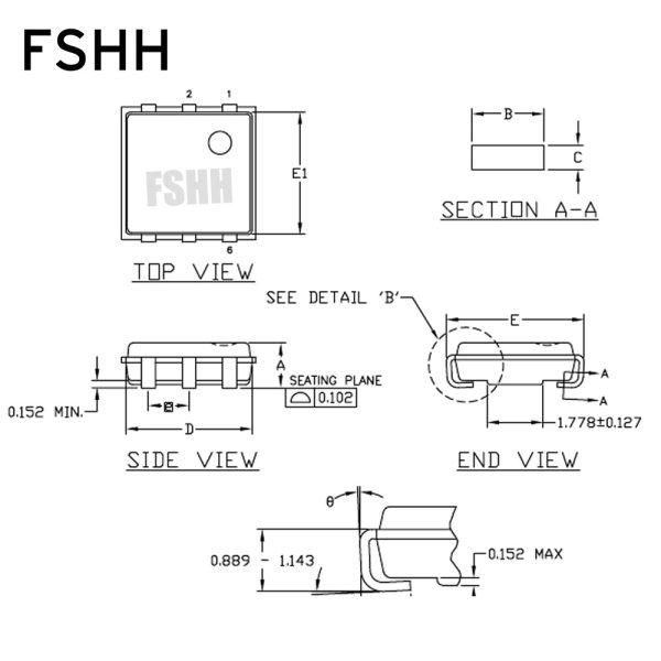 Clamshell TSOC-6 Burn-in Socket TSOC6 IC Test Socket/IC Socket(Two placement) - Image 3